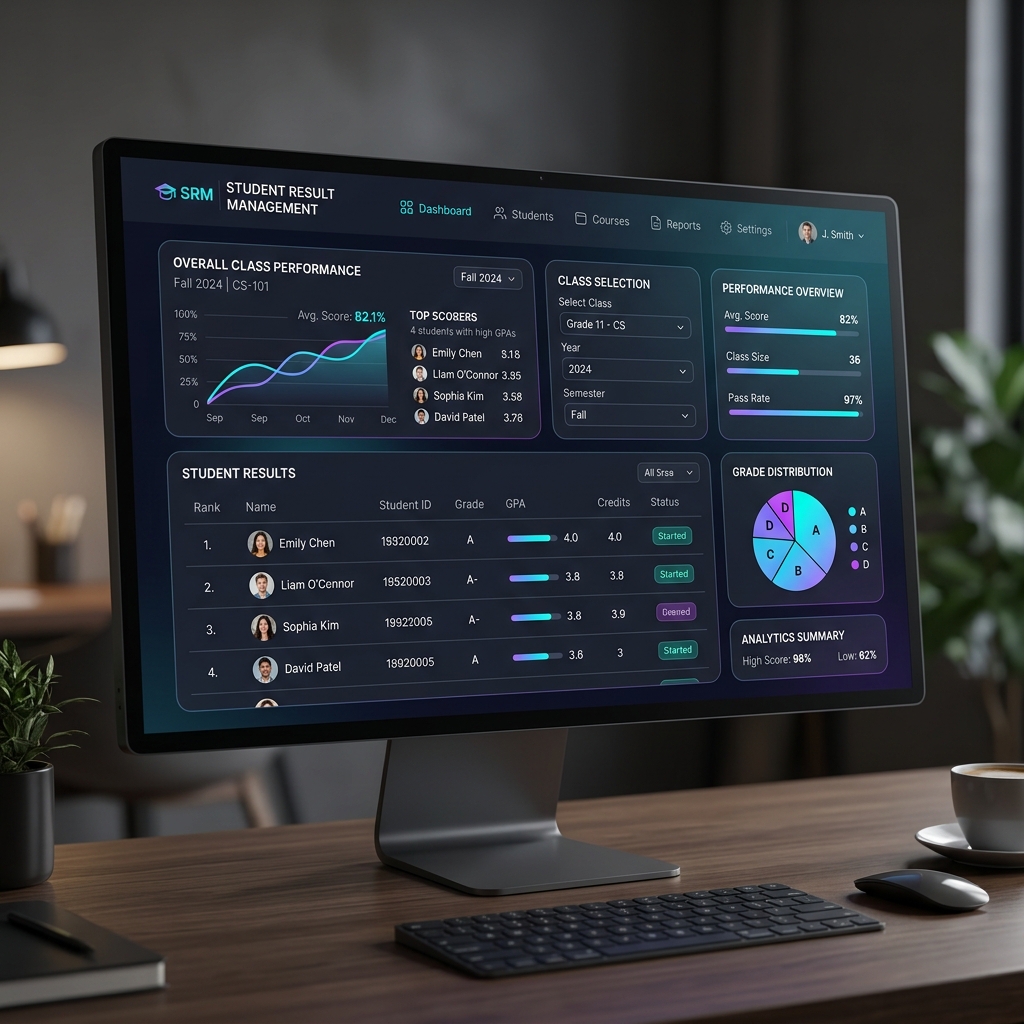 Result Management System Screenshot